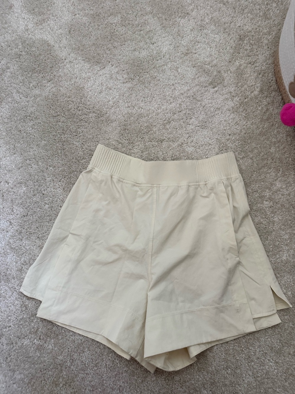 Lululemon Butter Yellow Shorts